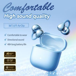 New M169 Wireless Bluetooth Ear-hook Earphones, High Fidelity & Low Latency, Wholesale
